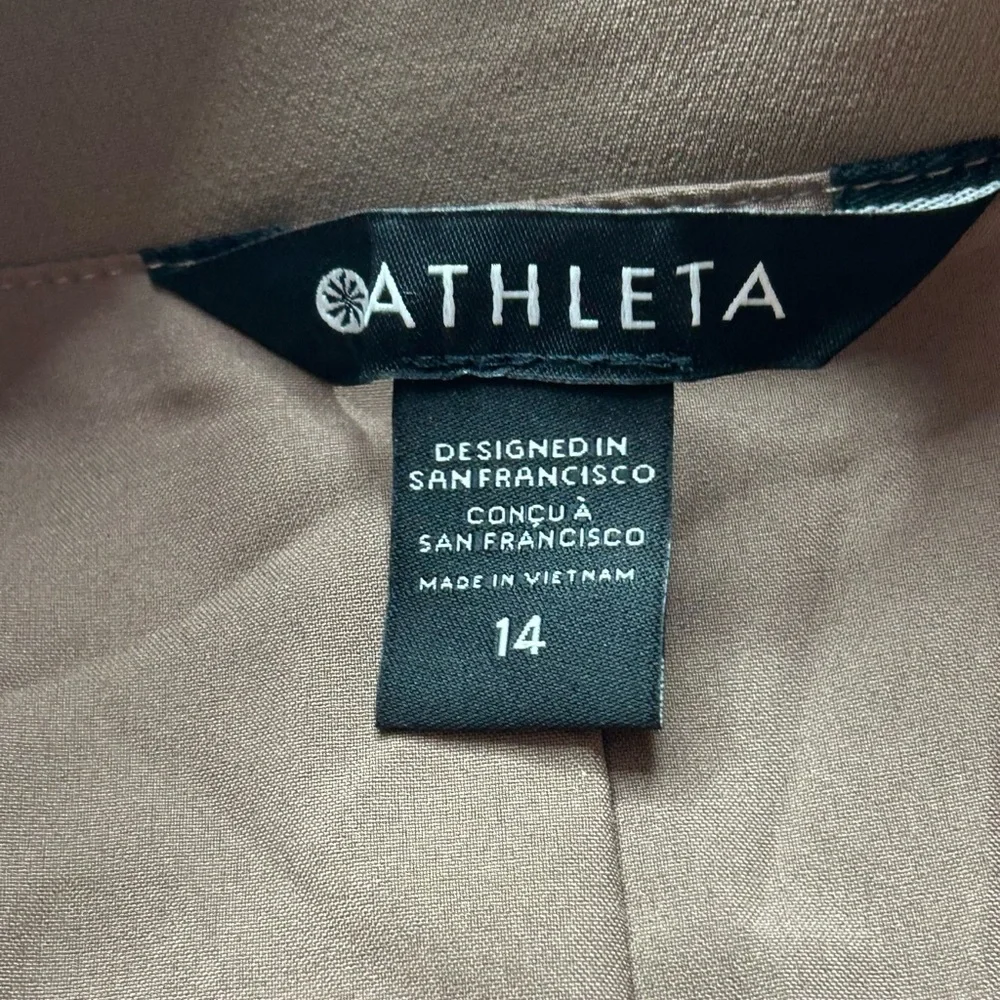 Athleta NWT Primatwill Rustic Biege Women's Blazer sz 14 office business casual - Picture 8 of 15